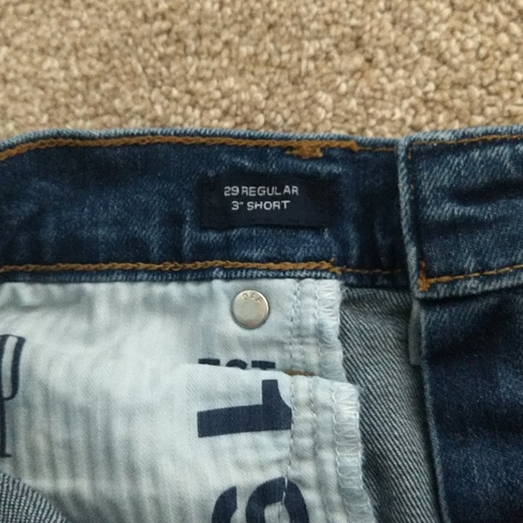 GAP jean shorts, size 29 waist, 3” length - Picture 2 of 3